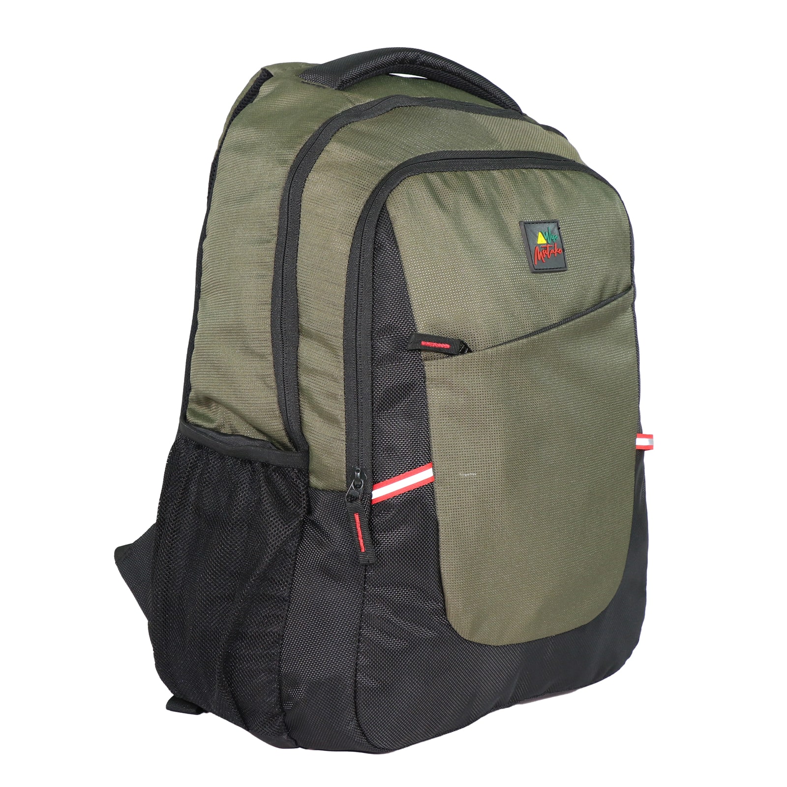 Wise Msitake Standard: Super Mehndi Green Unisex Backpack - wisemsitake.com